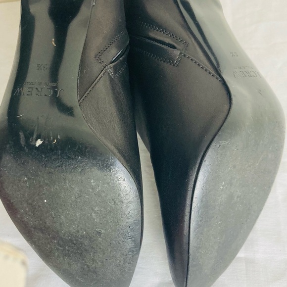 J. Crew made in Italy black leather heeled ankle booties. Size 8.5 - Picture 6 of 8
